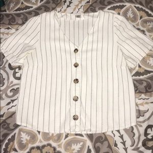 Button down stripped shirt